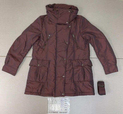 AUTHENTIC BURBERRY BRIT PURPLE PLUM DOWN HOODED