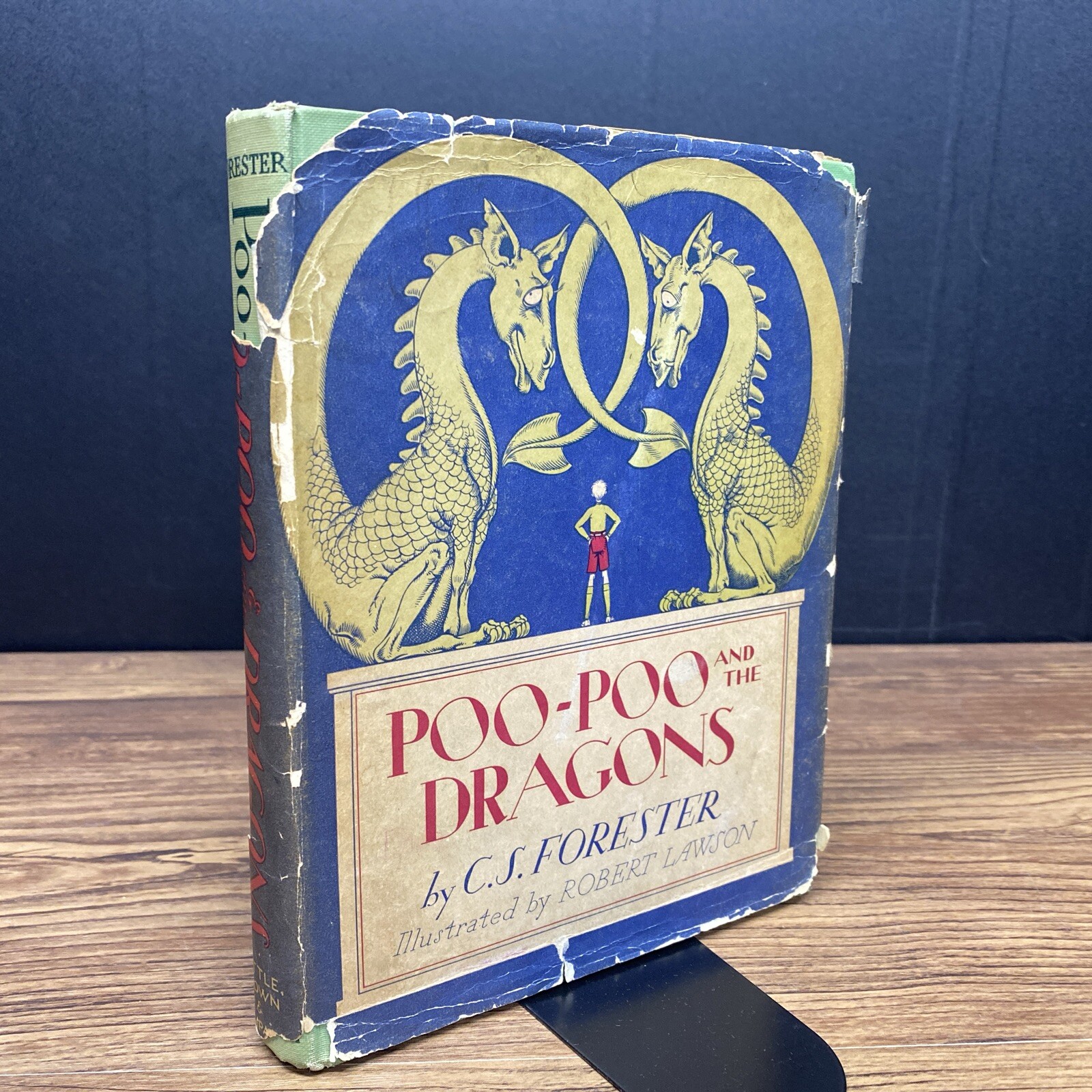 POO-POO AND THE DRAGONS, Robert Lawson & C S Forester - 1st Edition HC DJ Rare