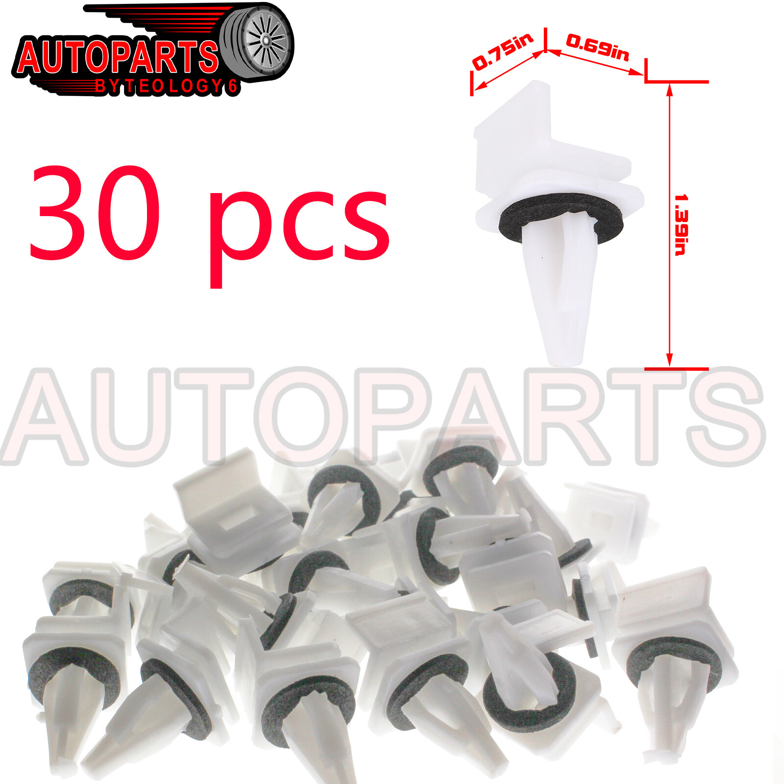 91513SM4000 30x Side Skirt Sill Seal Panel Mounting Trim Clips para