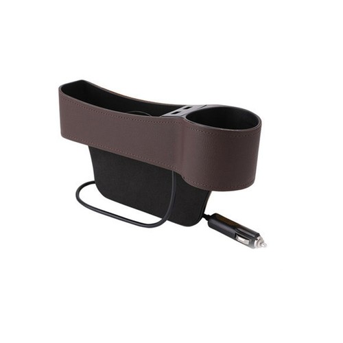 Leather Leather Car Seat Gap Storage Box Car Organizer Box Automobile Slit Box - 第 15/16 張圖片
