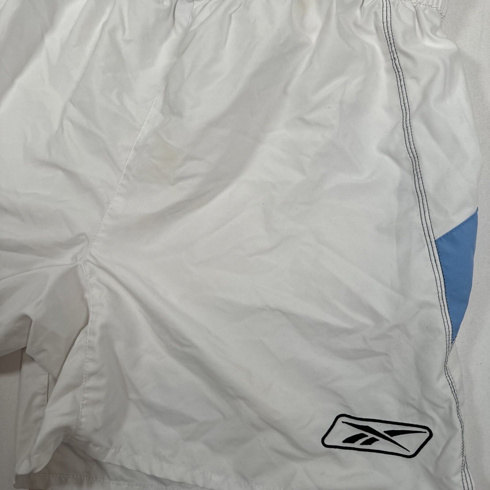 Rare Original Manchester City 2003/2004 Reebok Home Football Shorts Large thumbnail 4