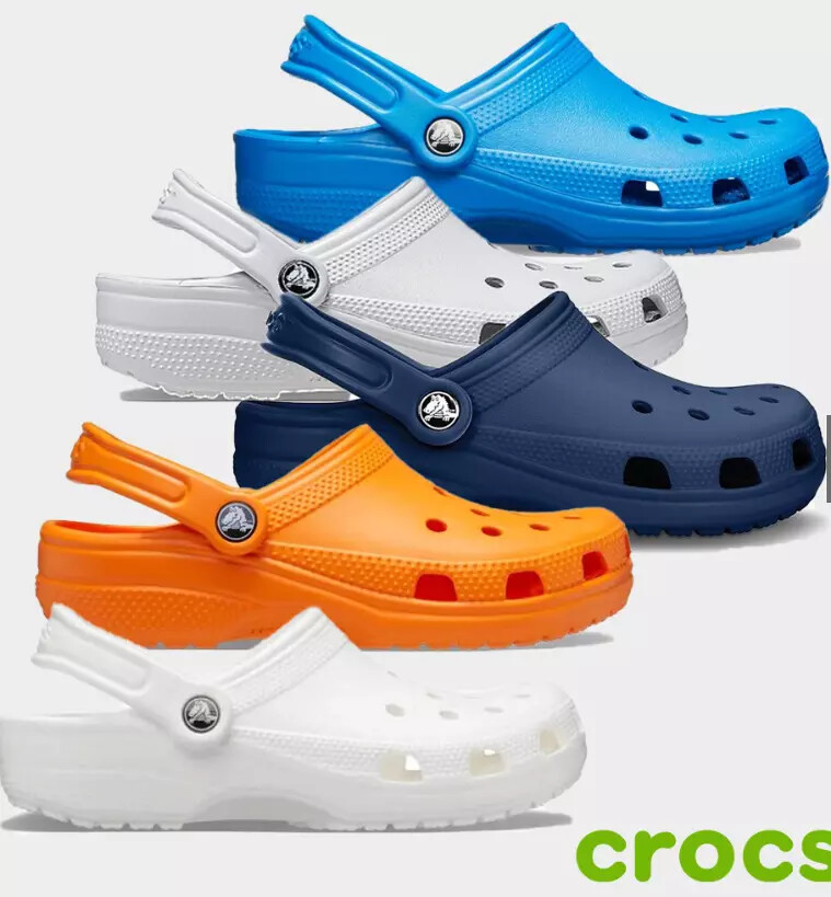 Crocs Unisex Child Kids' Classic Clogs 206991, 207322, All Colors