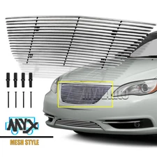 Fits 2011-2014 Chrysler 200 Front Billet Grille Main Upper Grill Cover