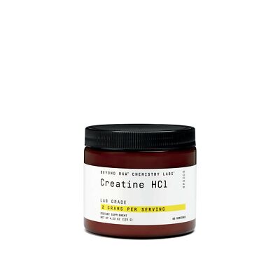 Beyond Raw Chemistry Labs Creatine HCl Muscle Recovery Supplement 60 Servings