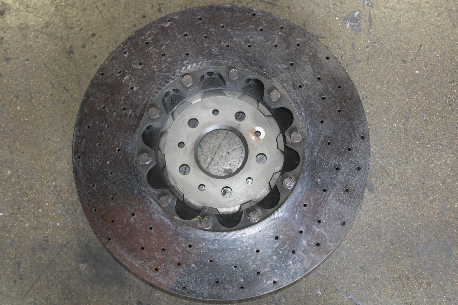 Ferrari GTC4 Lusso, FF, Front CCM Brake Rotor, Chipped, Used, P/N 315457