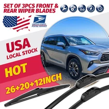 All Season OEM High QUALITY  26"20"12" Durable black Windshield Wiper Blades