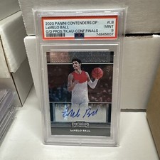 2020 Panini Contenders Draft Picks Game Day Prospect  Auto RC LaMelo Ball 4/5PSA