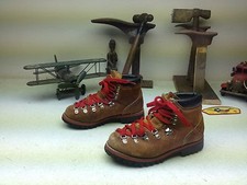 VINTAGE MADE IN USA DISTRESSED BROWN SUEDE LEATHER MOUNTAINEERING BOOTS SIZE 4D