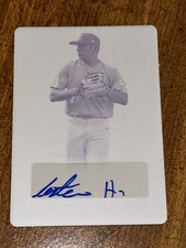 CARTER HOLTON 2020 Leaf Perfect Game MAGENTA GAMEDAY PLATE AUTO #1/1 BRAVES