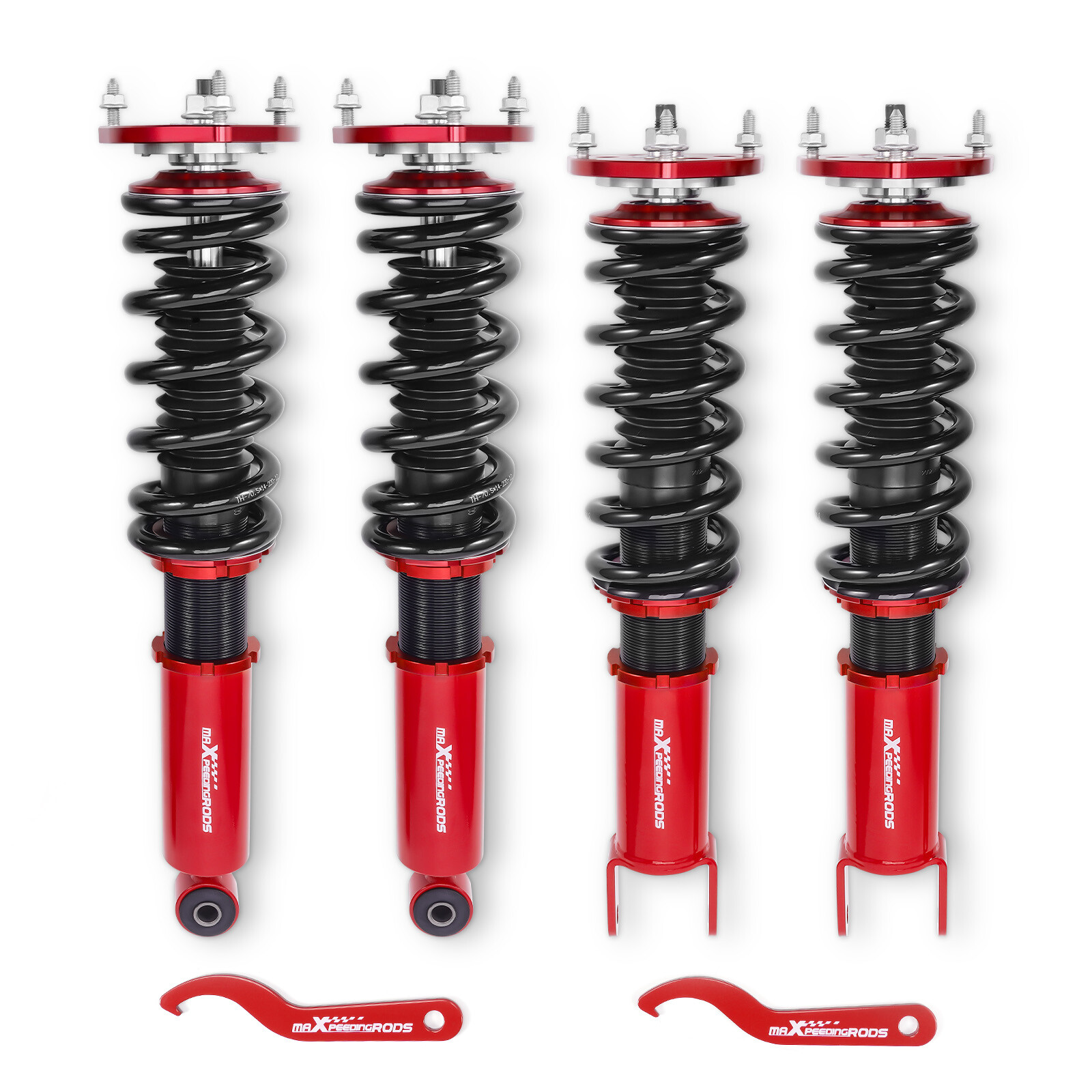 MaXpeedingrods 코일오버 로워링 서스펜션 키트 (인피니티 Q50 2014-2023 후륜구동용)