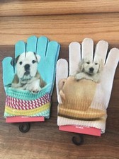 Women's Juncture Extremly Soft Comfortable Gloves- 2 Pair Dogs