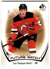 2021-22 SP Authentic Future Watch Limited Gold Tyce Thompson Rookie /99 #118 New