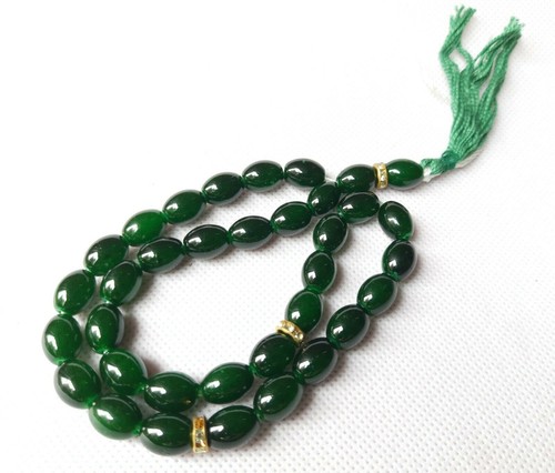 Bracelet Tasbih 33 Perles Rose Clair Avec Lune Dorée - Cadeau Idéal Ramadan Ou Eid - Neuf Sans Emballage