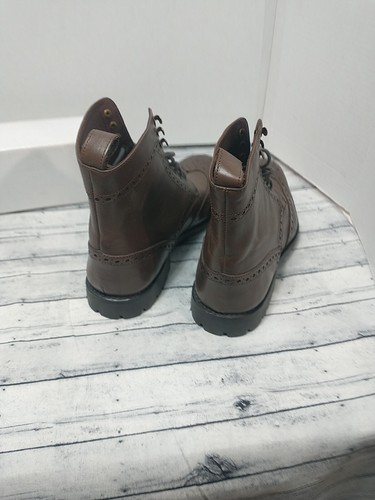 Anthony Veer Herren Grant Budapester Leder Elegant Stiefel Dunkelbraun Größe 11 - Bild 5 von 10
