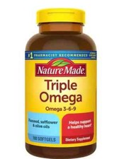 Nature Made Triple Omega 3-6-9, 180 Softgels - Free Shipping