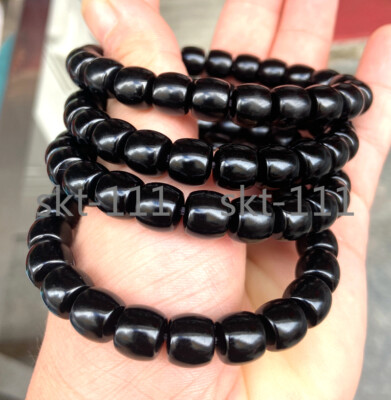 Certified (Grade A) china Natural Black hetian Nephrite Jade Jadeite Bangle 8mm