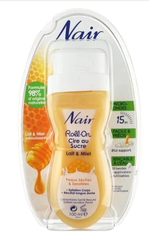 NAIR Cire au sucre pour peaux sèches & sensibles - Roll-on - 100 ml - Photo 1/1