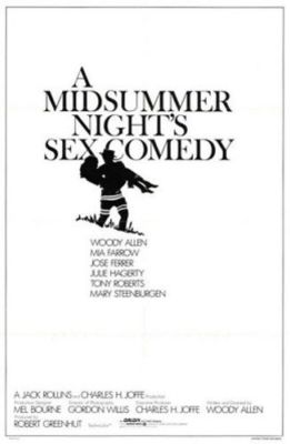A MIDSUMMER'S NIGHT SEX COMEDY ORIG FOLDED POSTER WOODY ALLEN 1982 MIA FARROW