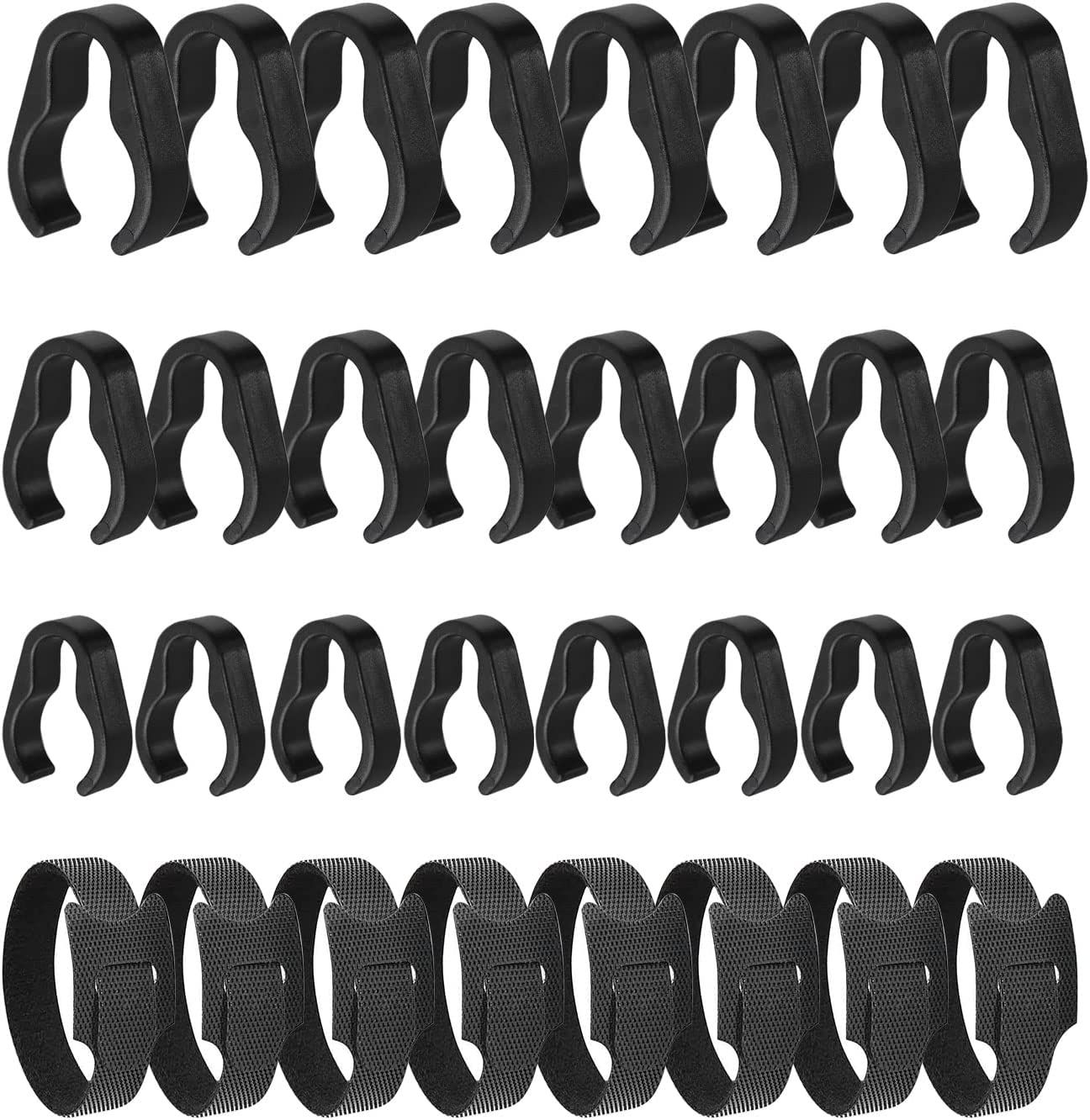 Microphone Stand Cable Clips Plastic Boom Pole Clamp Mount for Secure Cable Management-image