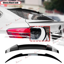 For Bmw X6 F16 2015-2019 Glossy Black Rear Midroof Trunk Spoiler Wing Lip 2pcs For Bmw X6 F16 2015-2019 Glossy Black Rear Midroof Trunk Spoiler Wing Lip 2pcs