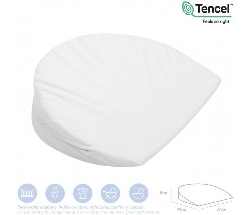 Cuscino Antireflusso neonato Cuscino gravidanza Bianco Comfort Cambrass
