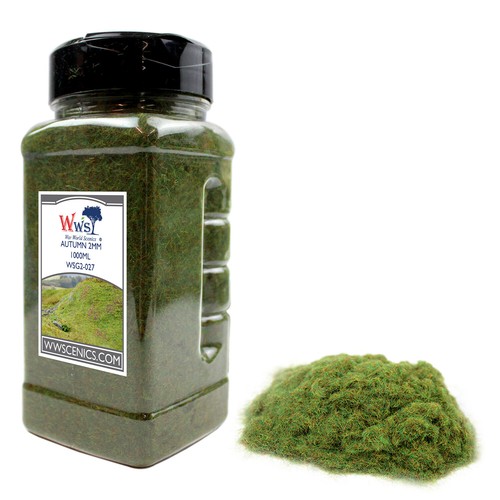 Static Grass 500ml/1000ml | 2,4,6mm | WWScenics Scenery Model Railway & Diorama - Picture 51 of 59