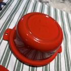 Griswold Red & Cream Enameled Cast Iron Covered Mini Dutch Oven Casserole Dish — photo 9