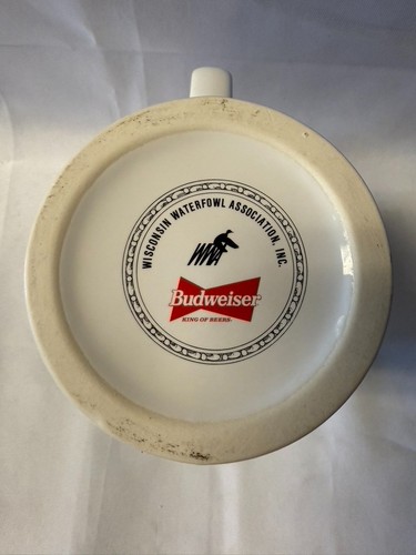 Budweiser Partners in Wetland Conservation Tankard Wisconsin Waterfowl RARE - Bild 6 von 7