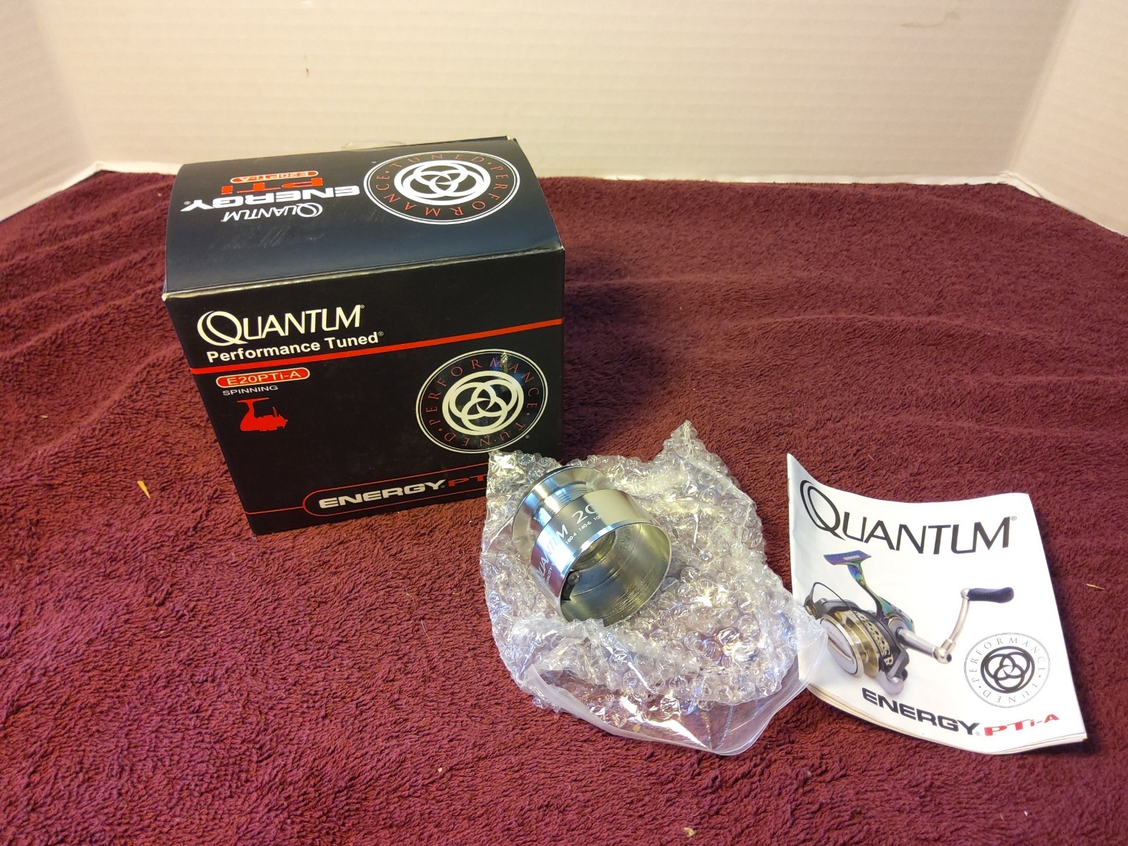 Quantum E20PTi-A Reel Extra Spool, Box, Manual, No Reel