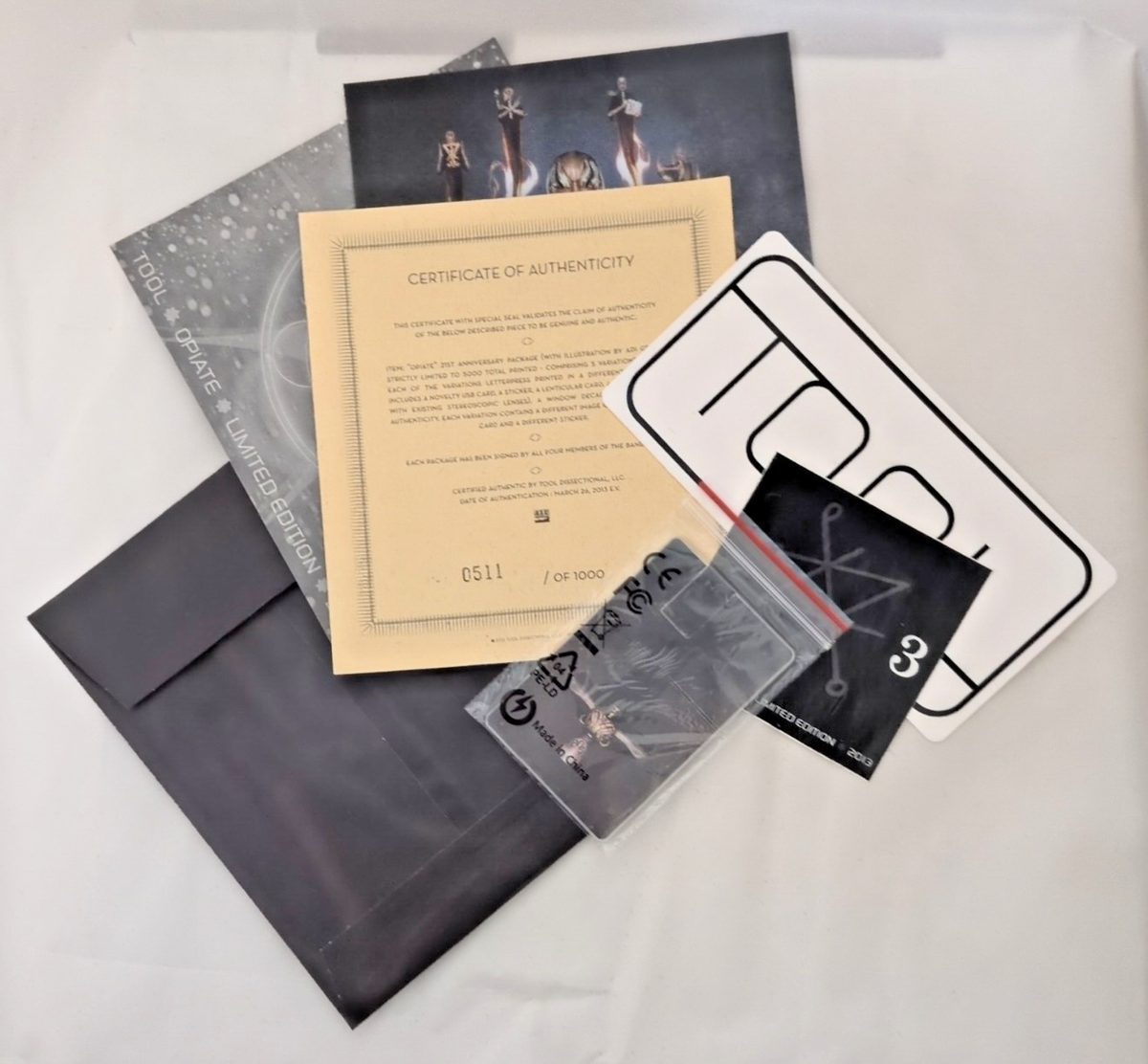 Tool Opiate 21st Anniversary Limited CD #551/1000 Signed Band