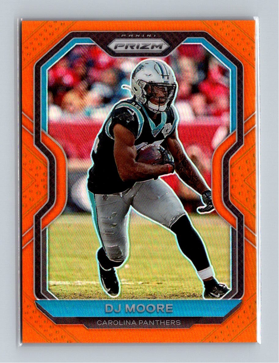 2020 Panini Prizm Orange DJ Moore /249 Carolina Panthers #234