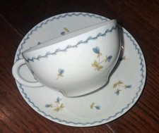 Servizio 4 Tazze The Zuccheriera Richard Ginori Italy Fiori ceramica bianca