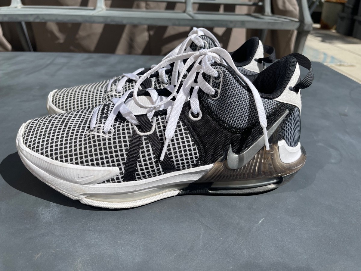 Nike LeBron Witness VII 7 White/Black/Metallic Silver 
