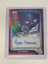Topps Finest 2026 Silver Surfer Black #1 Variant Ryan Brown Autograph 4/5