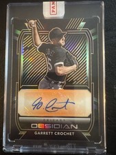 2021 Panini Chronicles Obsidian Garrett Crochet Auto Orange 47/60 White Sox
