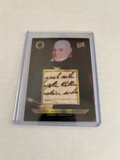 2024 Pieces Of The Past 1800's Edition John Quincy Adams Handwritten Relic