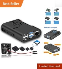 Raspberry Pi 4 Case with Cooling Fan Heatsink - Efficient Protection
