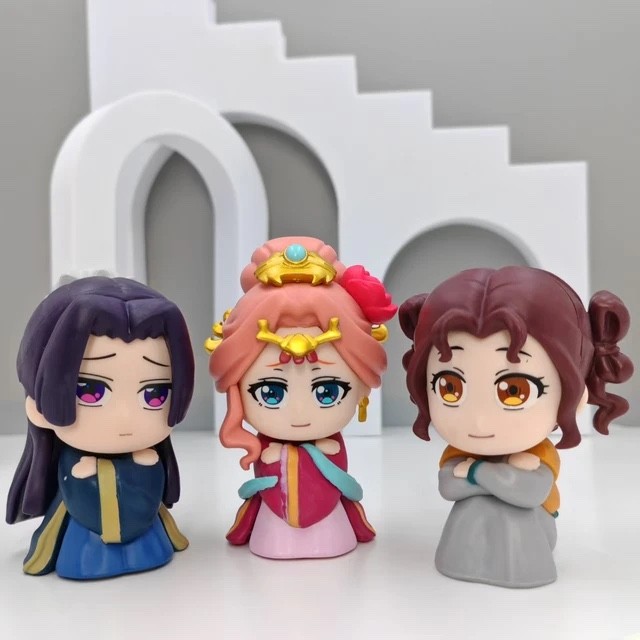 Mini Statuette Anime Maomao E Jinshi, Set Da 2 Pezzi In PVC, Altezza 6 Cm, Carine E Collezionabili, Per Scrivania O Auto
