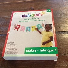 Merry Garland Kit, ages8 . Christmas Craft. Creatology. New. Holiday Noel XMas