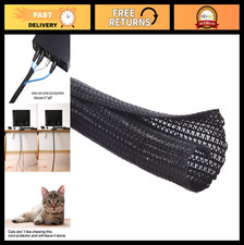 25ft - 1/2 inch Cord Protector Wire Loom Tubing Cable Sleeve Split Sleeving For