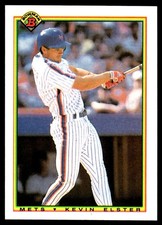 Kevin Elster 1990 Bowman #137 New York Mets MLB READ FREE SHIPPING AutographDen