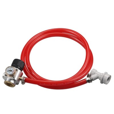 PERA Soda Gas Regulator Tr21.4 Include Red Gas Line Assembly,Ball Lock Gas Di...