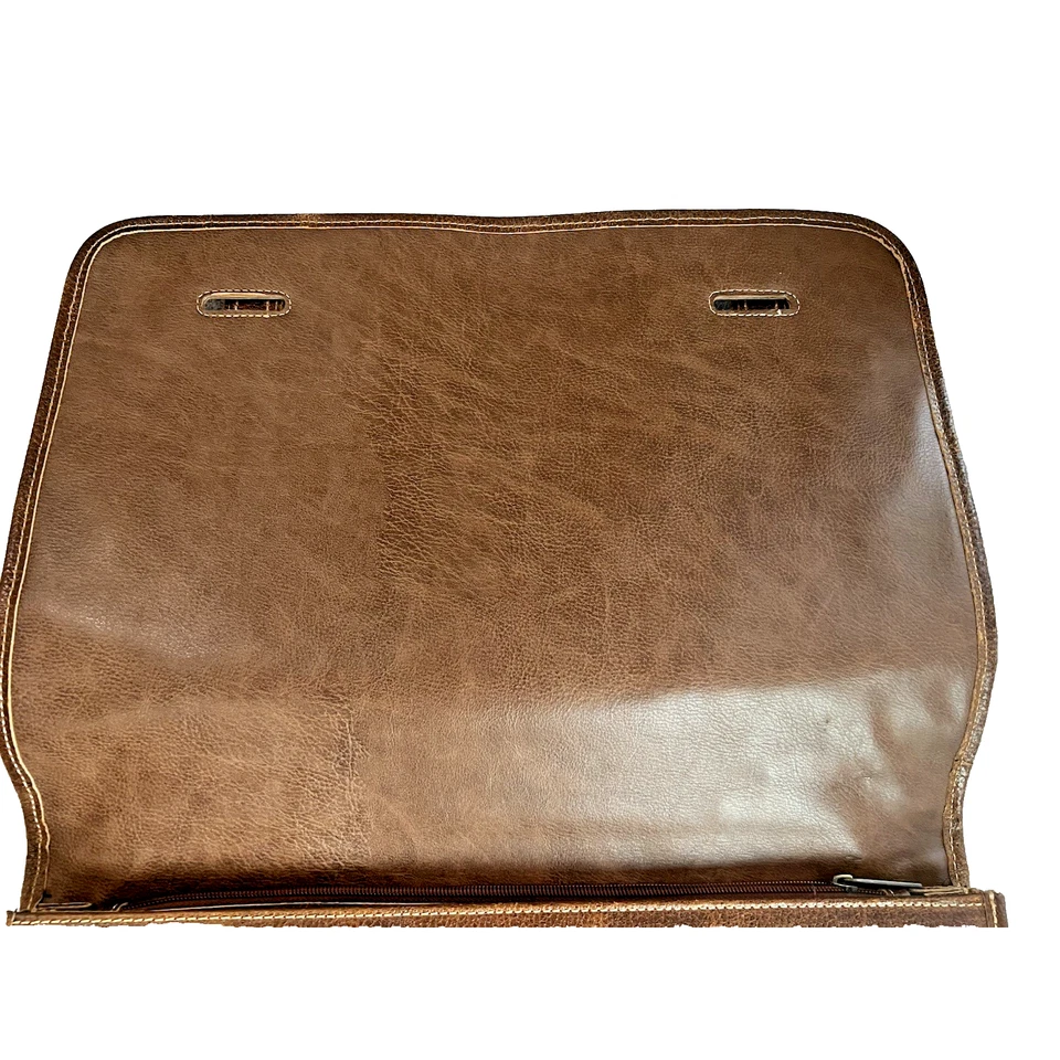 Maletín de cuero Ameri vintage APC bolsa de transporte 17X12,5 compartimento correa Foto 3 de 4