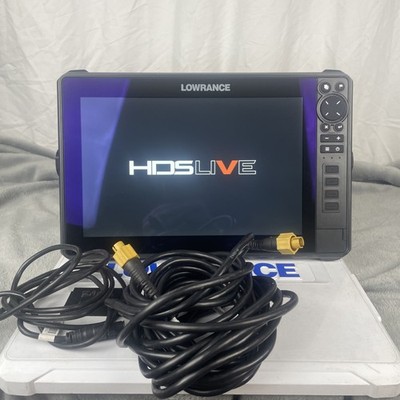 Lowrance HDS LIVE 12 Touch Insight GPS Fishfinder Head Unit W/ Suncover & Mount