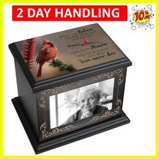 Beautifully Crafted Burial Urn for Ashes - 200lbs Capacity with Secure Closure