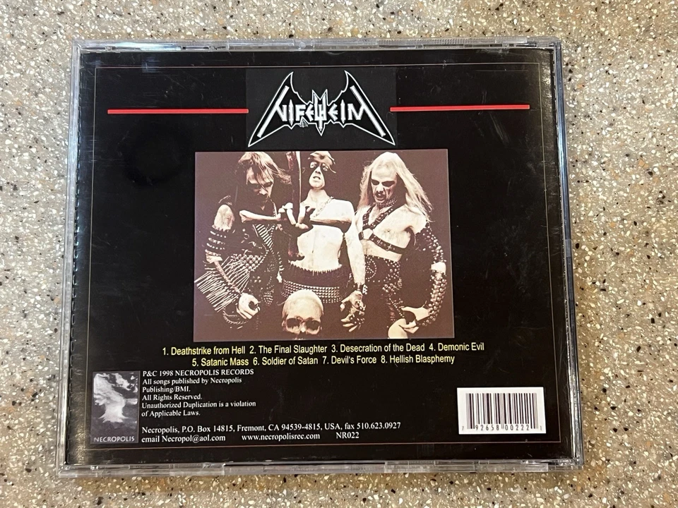 Nifelheim Devil’s Force Cd 1998 First Pressing Mint - Image 2 of 4