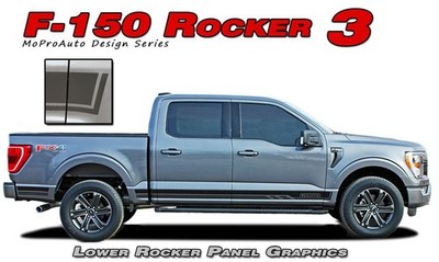2021-2026 Ford F-150 Stripes Rocker Panel Vinyl Graphics Decals F-150 ROCKER 3