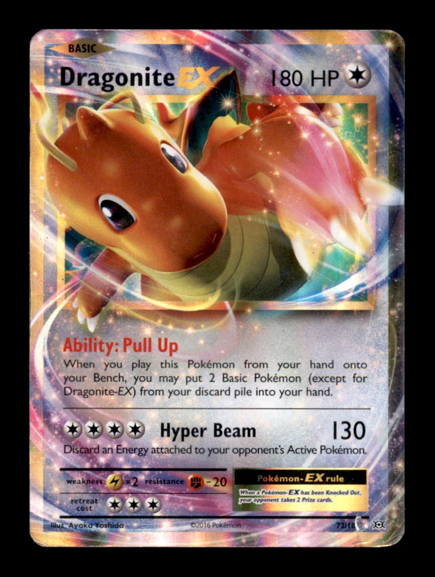 DRAGONITE EX 72/108 HOLO EX RARE EVOLUTIONS POKEMON HOLO DMG