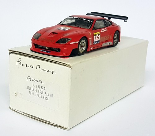 Provence Moulage 1/43 Scale Resin K1551 Ferrari F550 Millenio FIA GT Spain 2000 - Picture 5 of 5