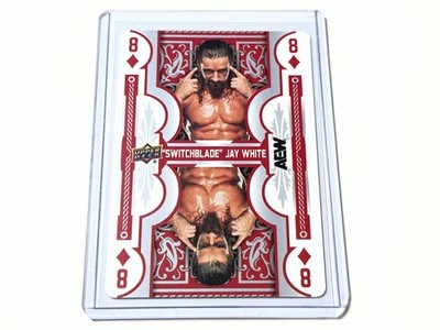 2025 Upper Deck AEW Double Or Nothing Switchblade Jay White 8 Diamonds Card 